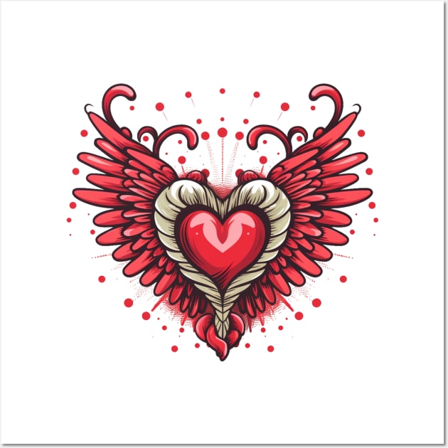 Heart With Wings 4 Wall Art by Gypsykiss